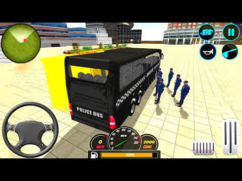 Us Police Bus Mountain Driving Simulator 🚌💥 Gameplay 09 || Bus Games || Crazy Gameplay