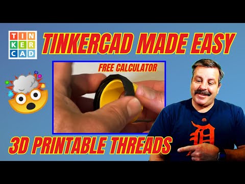 Make Perfect 3D Printed Tinkercad Threads Free Calculator Too! 💯🔥