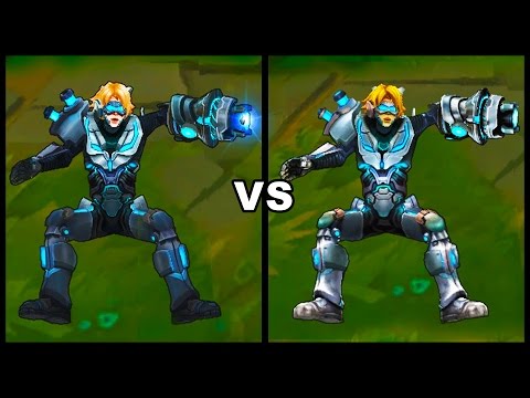 Pulsefire Ezreal NEW vs OLD Ultimate Skin Comparison (League of Legends)