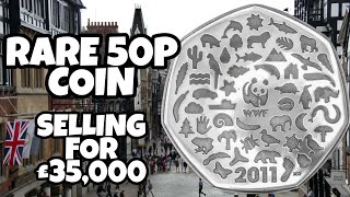 Rare 50p coin selling for £35,000 – and it could 