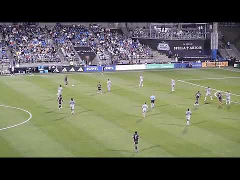 Nicolás Stefanelli of Inter Miami CF hit's the crossbar vs. CF Montreal (Impact) 5/27/23