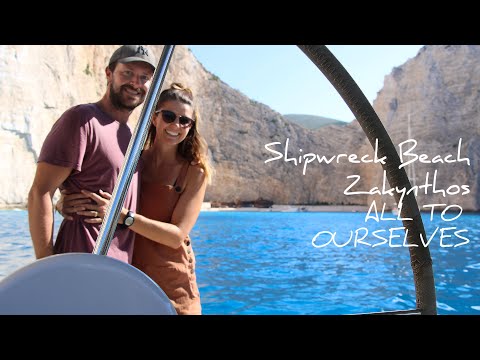 32. ALL ALONE at Shipwreck Beach | Best beach in Greece? | Sailing to Zakynthos