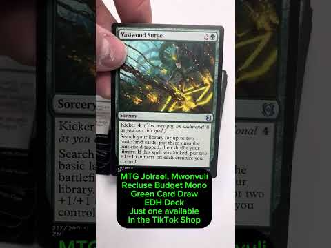 MTG Budget EDH Deck Tech: Jolrael, Mwonvuli Recluse Green Card Draw by Combo of Rocks