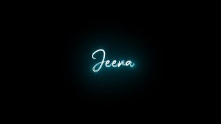 Jeena Jeena  Atif aslam  Black screen lyrics video