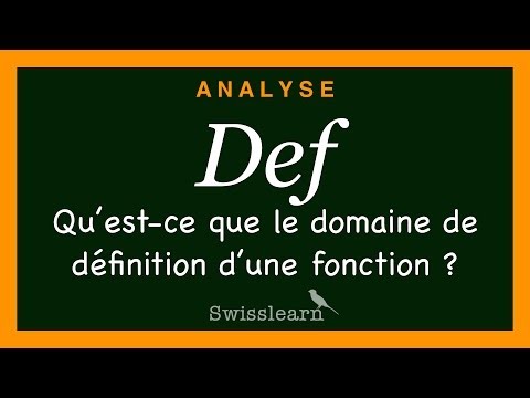 comment trouver domaine de definition d'une fonction