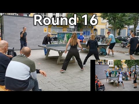 R.16 Street Table Tennis Tournament BormischerPlatz Berlin #tischtennis #backhand #spin #ittf #pong