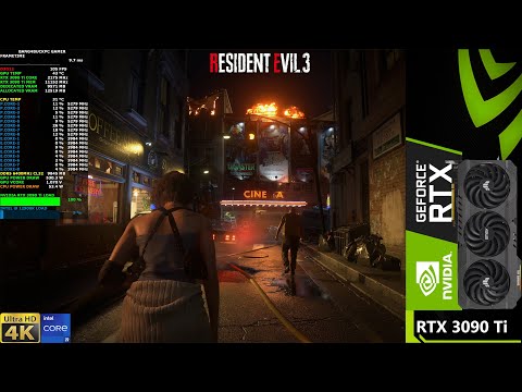 Resident Evil 3 Remake High Ray Tracing 4K | RTX 3090 Ti | i9 12900K 5.3GHz