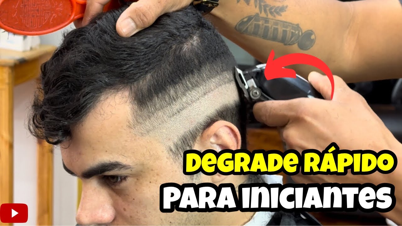 Como Fazer Corte Degrade Rápido Para Barbeiros Iniciantes.