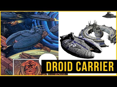 The TRADE FEDERATION Droid CARRIER Full of Jedi Interceptors | Star Wars Ships