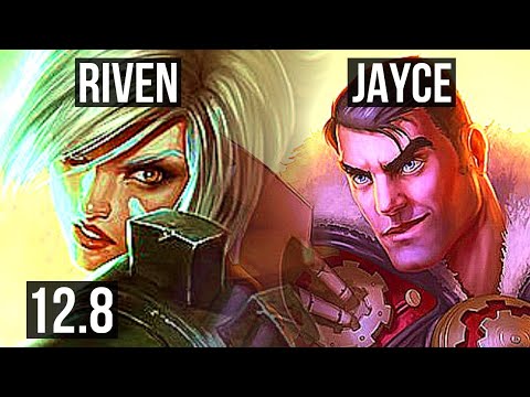RIVEN vs JAYCE (TOP) | Rank 1 Riven, 8/1/5, 1.9M mastery, 800+ games, Godlike | KR Challenger | 12.8