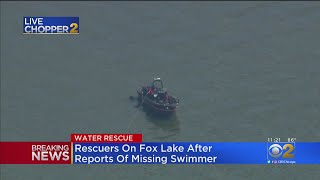 Rescuers On Fox Lake After Reports Of Missing Swimmer