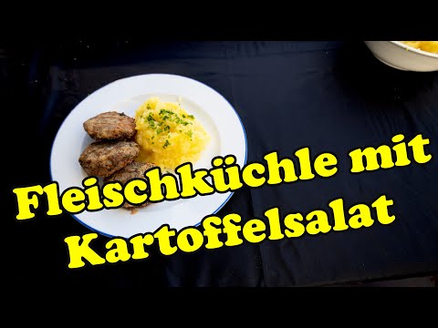 Fleischküchle mit Kartoffelsalat – Der schwäbische Klassiker!