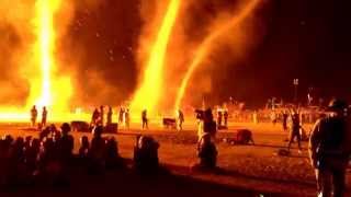 preview picture of video 'Burning Man Fire Tornados'