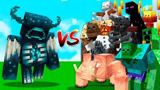 WARDEN vs ALL MUTANT MINECRAFT ENDERMAN, WITHER, ZOMBIE, SKELETON MUTANT ULTIMATE TOURNAMENT