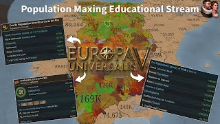 EU5 Castille Run - Maxing Population (Educational Stream)