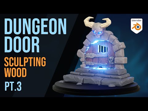 Dungeon Door - Pt3 - Sculpting wood