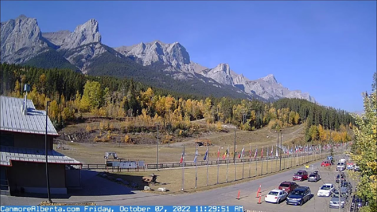 Live webcam view of Canmore Nordic Centre