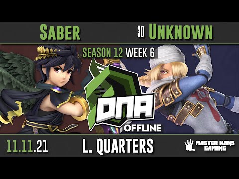 DNA S12:W6 - Saber (Dark Pit) Vs. 3D | Unknown (Sheik) - L Quarterfinals