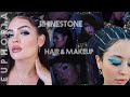 EUPHORIA rhinestone hair & makeup tutorial