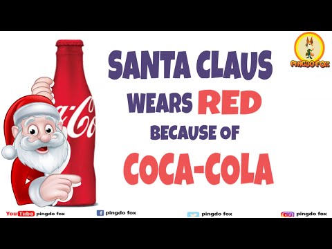 Santa Claus wears RED because of COCA-COLA?