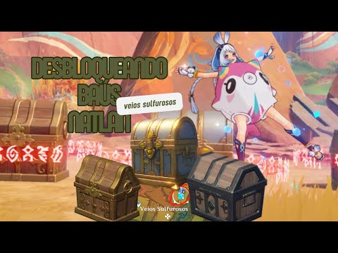 Puzzle 3 Baús bloqueados nos Veios Sulfurosos em Natlan - Genshin Impact