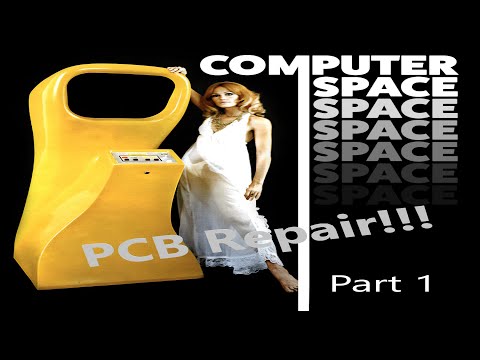 Nutting & Associates 1971 Computer Space PCB Set Repair!!!  Part 1