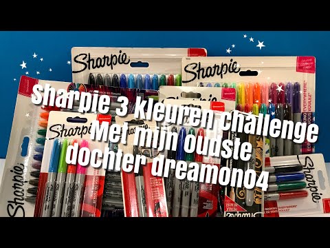 Markeerstift Sharpie S-note blister à 4 kleuren