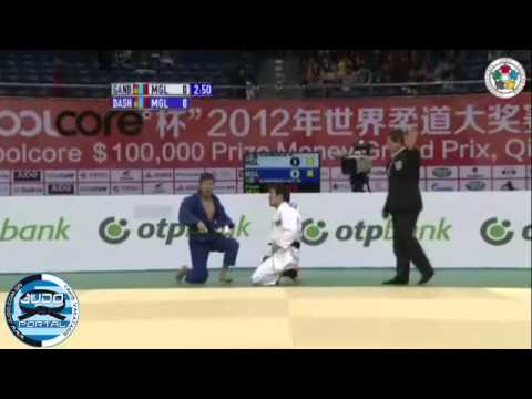 Judo Grand Prix Qingdao 2012 Final -60kg GANBOLD (MGL)-DASHDAVAA (MGL)