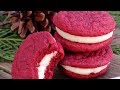 Red Velvet Cookies W Cream Cheese Filling Kin S Cookie Collab