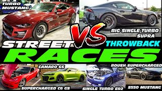 TURBO MUSTANG VS MKV SUPRA, SUPERCHARGED C6, CAMARO SS, ROUSH S550, COBRA TERMINATOR, E92 335, E90