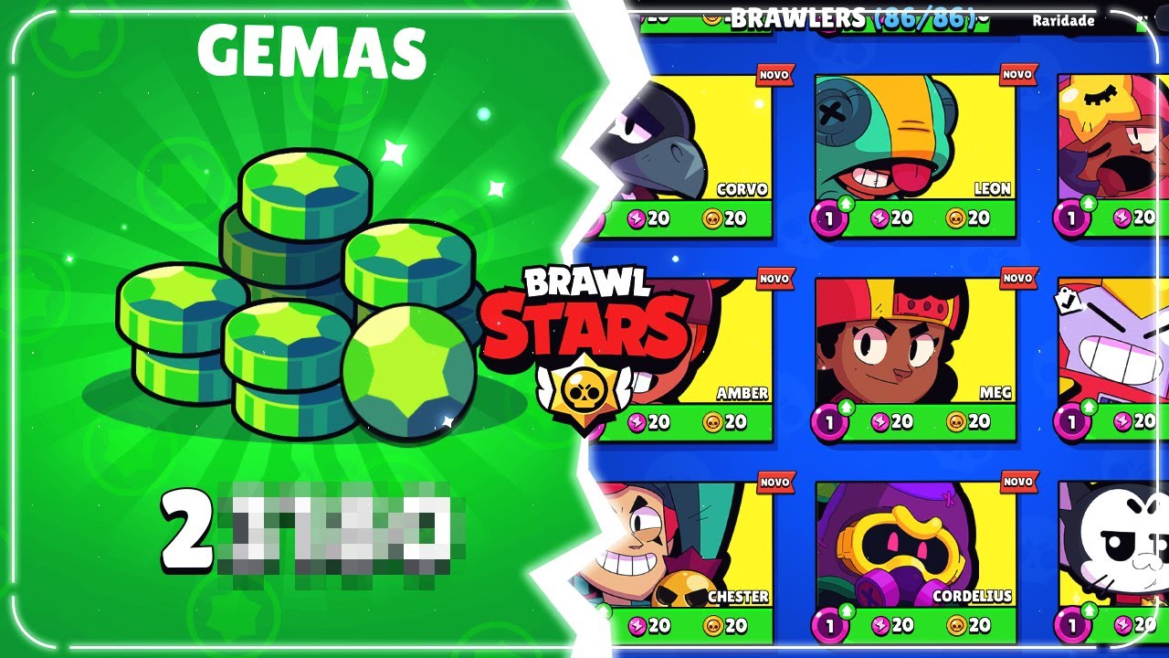 QUANTAS GEMAS PRA LIBERAR TUDO no BRAWL STARS? GEMEI TODOS OS BRAWLERS em UMA CONTA INICIANTE
