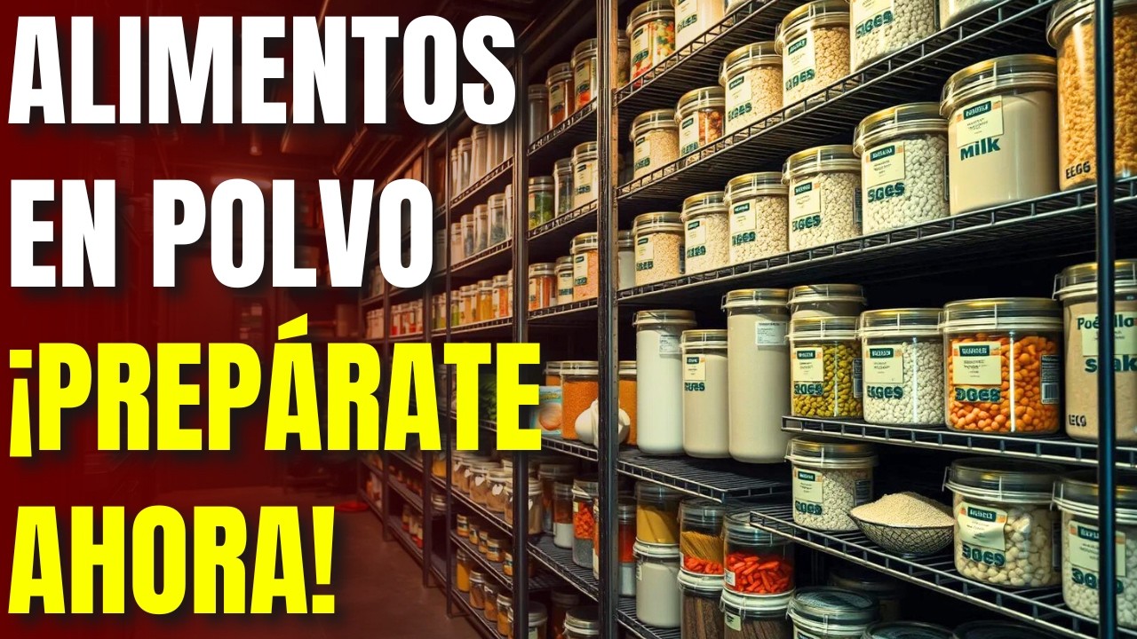 10 Alimentos en Polvo Que Duran PARA SIEMPRE (30+ Años de Vida Útil)