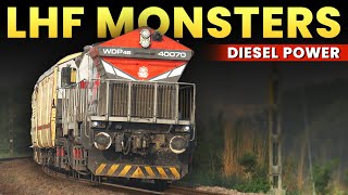 Download lagu Diesel Trains speeding behind furious LHF Monsters | Indian Railways mp3