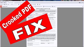 Fix a Crooked PDF document