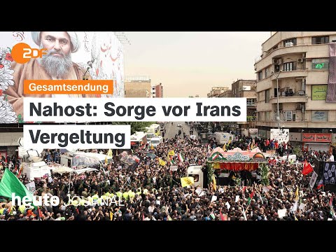 heute journal vom 01.08.2024 Gefangenenaustausch, Trauermarsch in Teheran