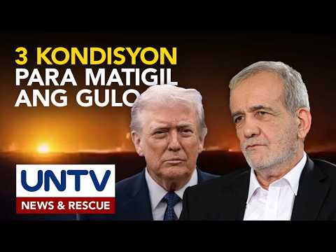 Iran, nagbigay ng tatlong kundisyon para itigil ang giyera sa Middle East