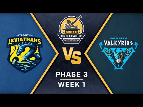 SMITE Pro League Phase 3 Week 1 Atlantis Leviathans vs Valhalla Valkyries