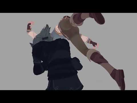 Zelda vs Dark link [animation]