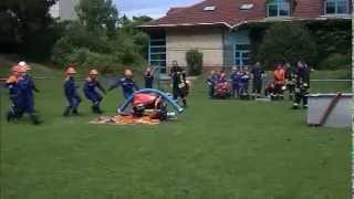 preview picture of video 'Feuerwehr Warin - Jugendfeuerwehr - Amtsausscheid - Löschangriff nass'