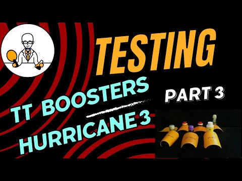 Table tennis booster mega test. Part 3: How does a re-boosted DHS Hurricane 3 play?