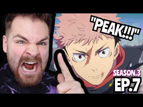 PURE F**KING PEAK ANIMATION!!!! | JUJUTSU KAISEN SEASON 3 - EPISODE 7 | FIRST TIME REACTION!!