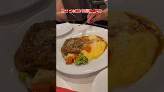 Italian Night on MSC Seaside 🇮🇹 | Chicken Parmesan, Veal & Polenta in the Main Dining Room #travel