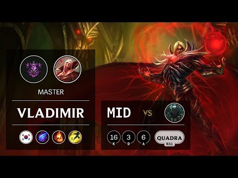 Vladimir Mid vs Pyke - KR Master Patch 9.16
