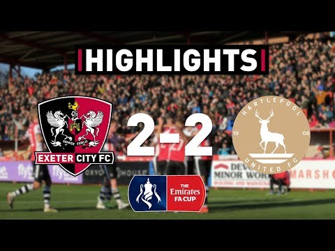 HIGHLIGHTS: Exeter City 2 Hartlepool United 2 (1/12/19) Emirates FA Cup R2