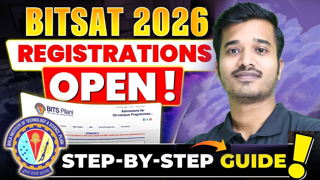 How to fill BITSAT 2026 Application Form? Step by Step Process Explained | BITSAT 2026 Registration