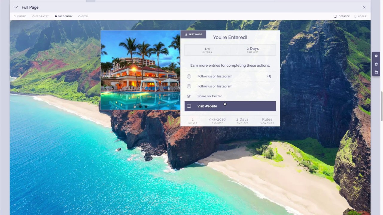 ViralSweep - How To Set Up Your First Sweepstakes