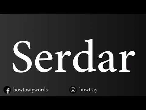 How To Pronounce Serdar