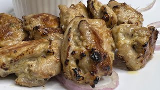 Soft And Juicy Chicken Tikka Recipe | Restaurant Style Chicken Malai Tikka On Gas Stove