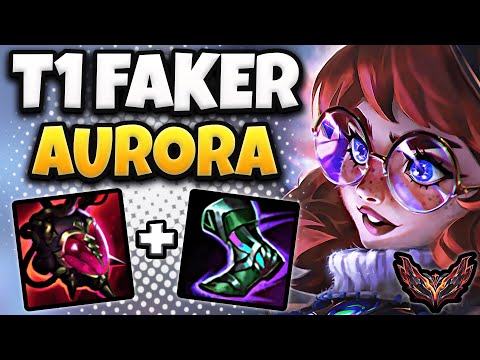 T1 Faker Aurora vs Lucian [ MID ] Korea Grandmaster Patch 14.15 ✅