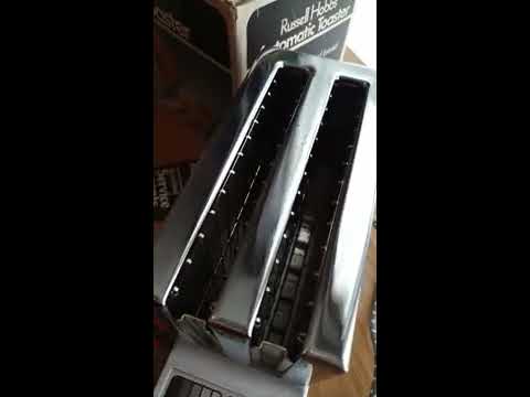 Vintage Russell Hobbs Automatic Pop Sideways Toaster 60s or 70s - Retro Kitchen Appliance